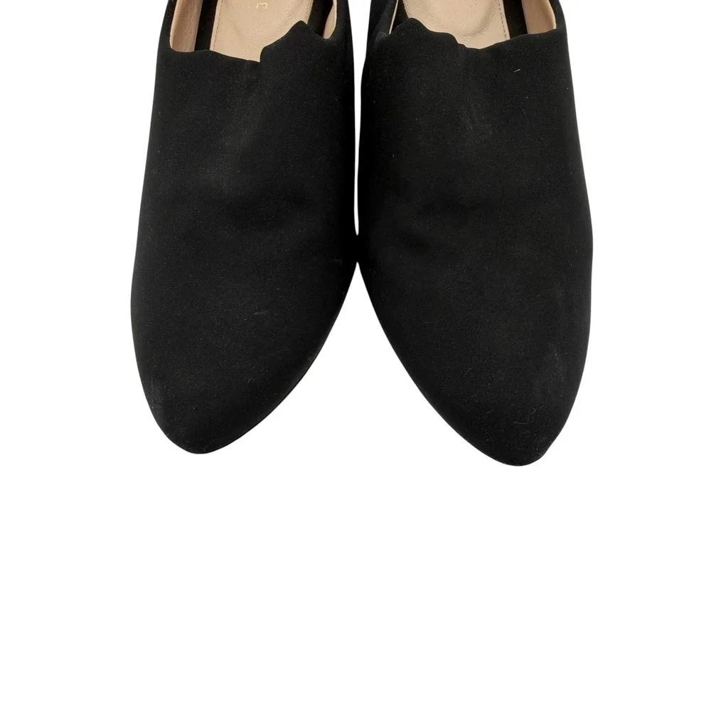 Taryn‎ Rose Yvonne Wedge Shoes Women 11 Black Stretch Scuba High Vamp Designer
